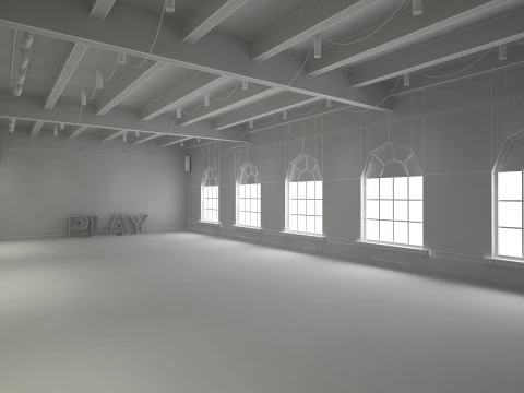 Ballet Dance Studio 3D Model