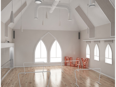 Studio de danse 2 Modèle 3D