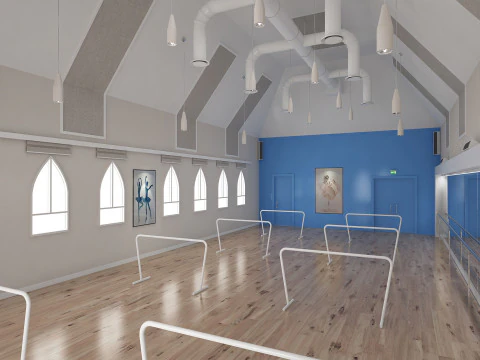 Studio di danza 2 Modello 3D