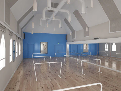 Studio di danza 2 Modello 3D