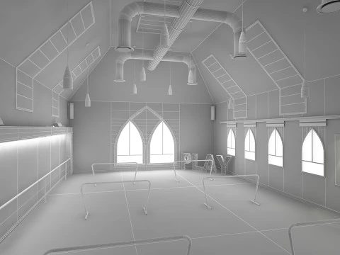Studio di danza 2 Modello 3D