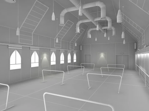 Studio di danza 2 Modello 3D