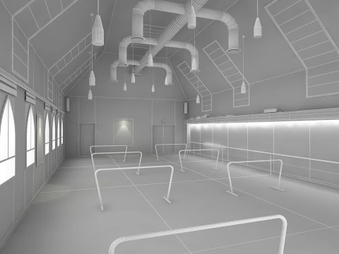 Studio di danza 2 Modello 3D