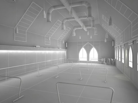 Studio di danza 2 Modello 3D