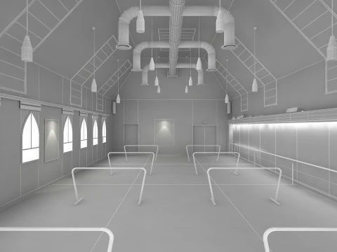 Studio di danza 2 Modello 3D