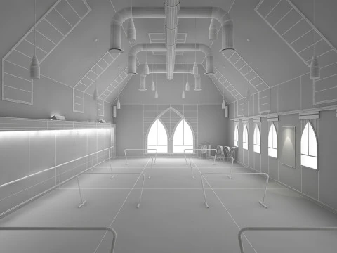 Studio di danza 2 Modello 3D