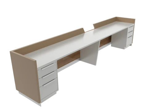 Reception Desk 2 3D Model