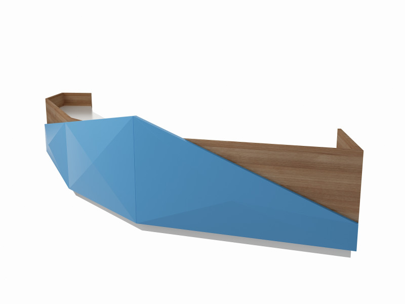 Reception Desk 3 3D Model .c4d .max .obj .3ds .fbx .stl .blend 