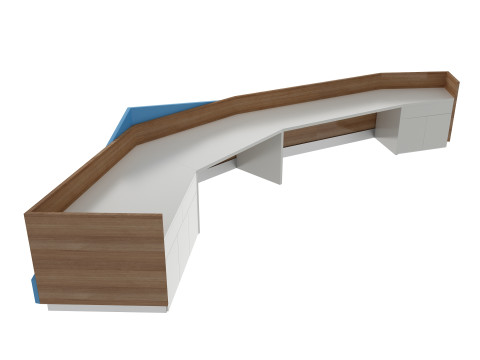 Reception Desk 3 3D Model