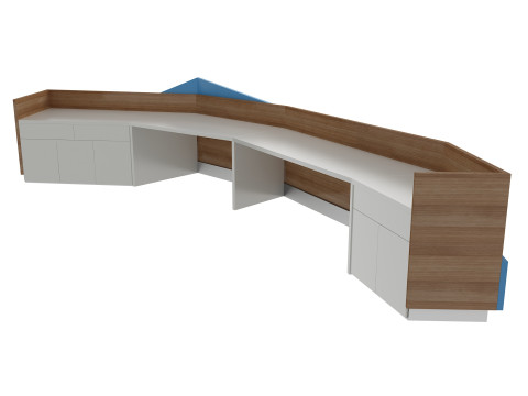 Reception Desk 3 3D Model