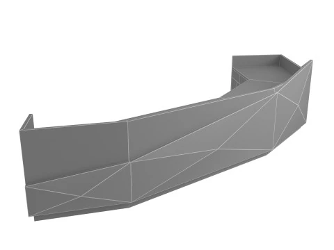 Reception Desk 3 3D Model