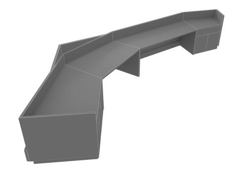 Reception Desk 3 3D Model