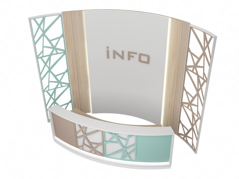 Reception Desk 4 3D Model