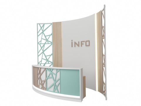 Reception Desk 4 3D Model