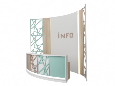 Reception Desk 4 3D Model