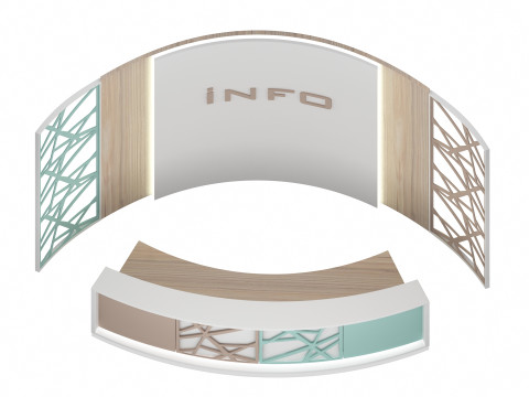 Reception Desk 4 3D Model