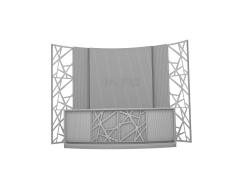 Reception Desk 4 3D Model