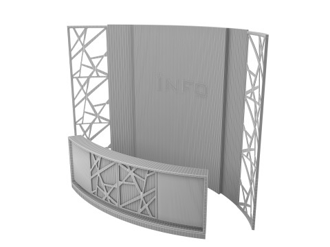 Reception Desk 4 3D Model