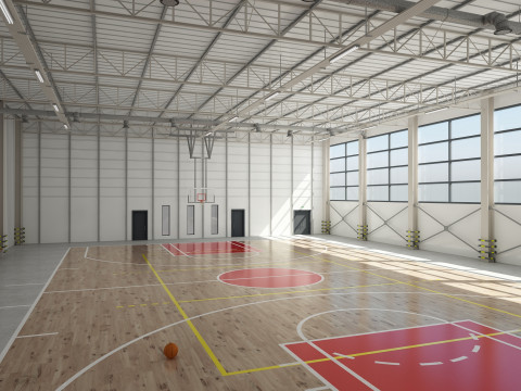 Terrain de basket Modèle 3D