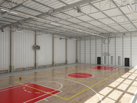 Basketball Court 3D Model