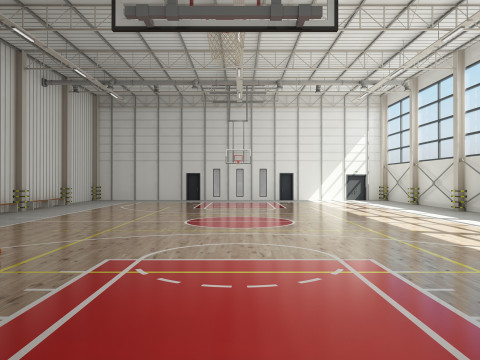 Basketball Court 3D Model