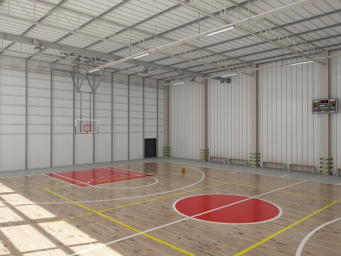 Basketball Court 3D Model