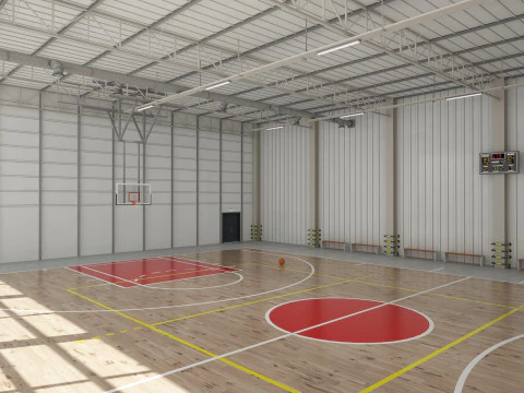 Basketball Court 3D Model