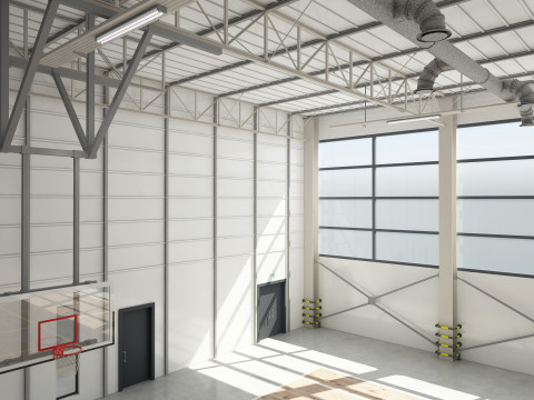 Basketball Court 3D Model