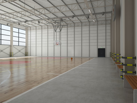 Basketball Court 3D Model