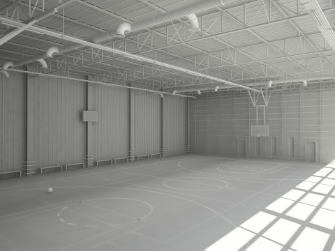 Basketball Court 3D Model