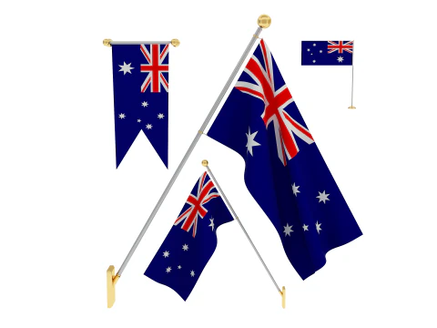 호주의 국기 3D 모델