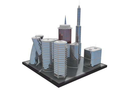 Gedung Masa Depan 2 Model 3D