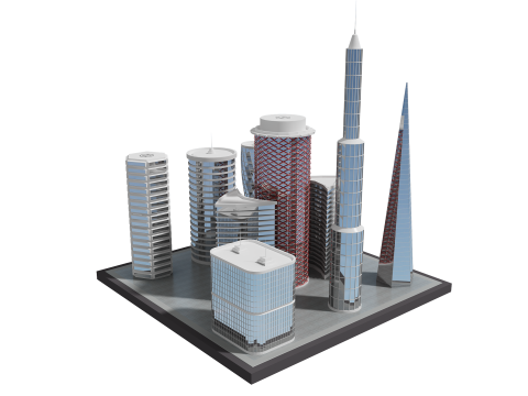 Gedung Masa Depan 2 Model 3D