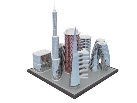 Gedung Masa Depan 2 Model 3D