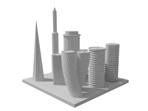 Gedung Masa Depan 2 Model 3D