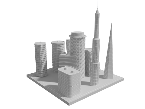 Gedung Masa Depan 2 Model 3D