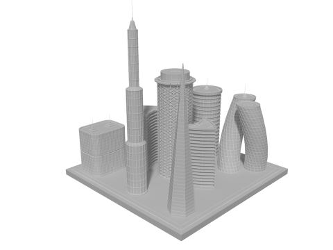 Gedung Masa Depan 2 Model 3D