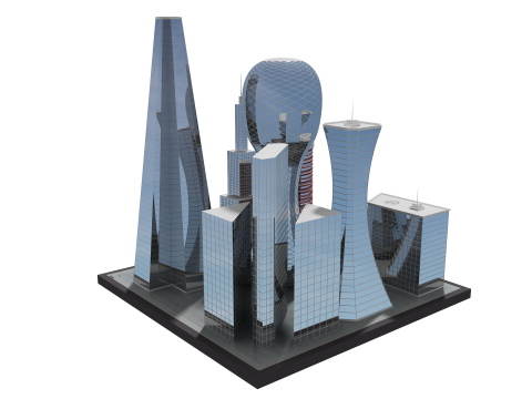 Будущее здание 3 3D Модель