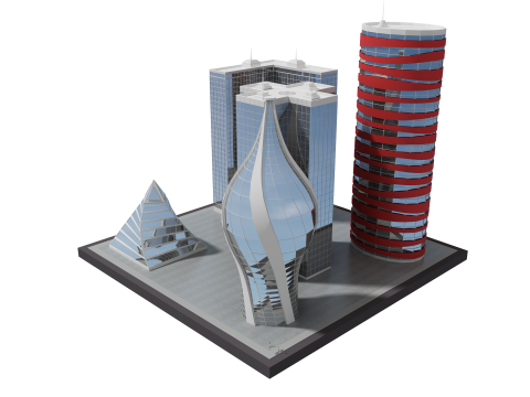 Futur b&acirc;timent 4 Modèle 3D