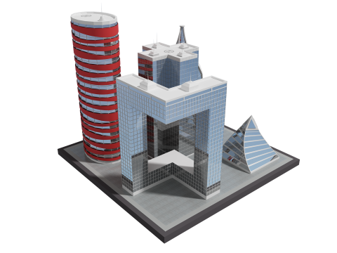 Futur b&acirc;timent 4 Modèle 3D