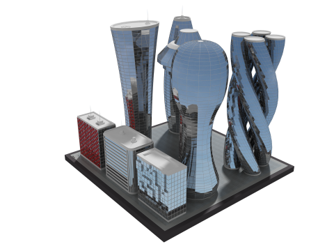 Futur b&acirc;timent 5 Modèle 3D