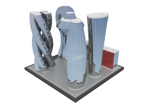 Futur b&acirc;timent 5 Modèle 3D