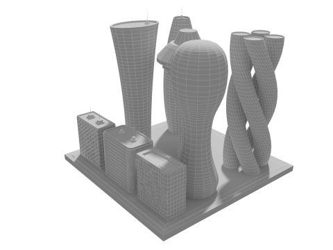 Futur b&acirc;timent 5 Modèle 3D