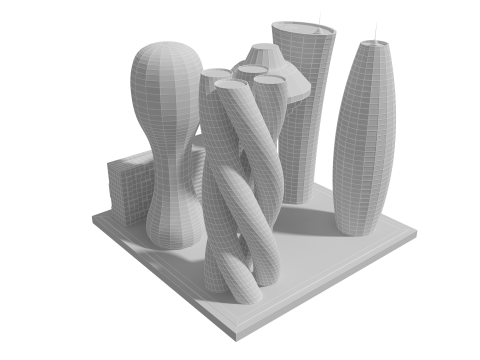Futur b&acirc;timent 5 Modèle 3D