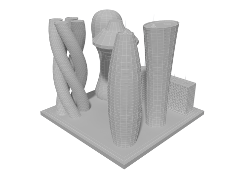 Futur b&acirc;timent 5 Modèle 3D