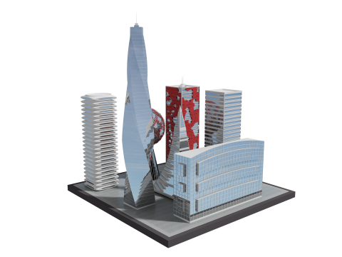 Zukunftsgeb&auml;ude 8 3D Modell