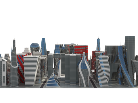 Future Building Full Set 67 Piece 3D Model