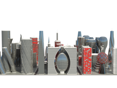 Future Building Full Set 67 Piece 3D Model