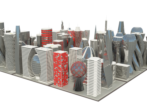 Future Building Full Set 67 Piece 3D Model