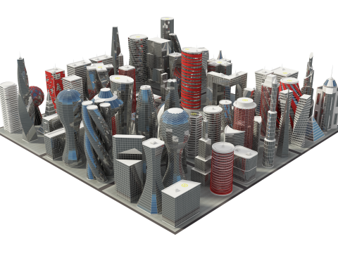 Future Building Full Set 67 Piece 3D Model